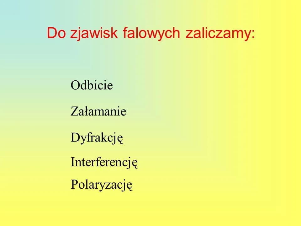 Zjawiska falowe w fizyce - wszystko co musisz wiedzieć o falach i ich naturze